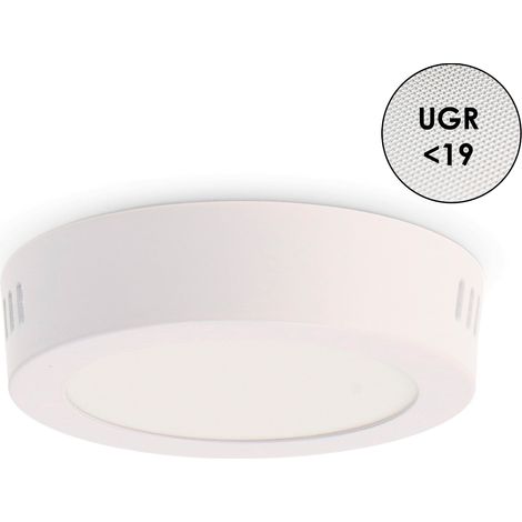 IluminaShop - Panel de Superficie Serie Pro Circular 6W CCT IP20  3000+4000+6000 (1/2)