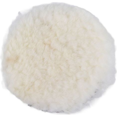 Tampon de Polissage de Laine, Tampon de Cirage de Polissage de Laine Tampon de Fartage Automatique(5Inch) (1/2)