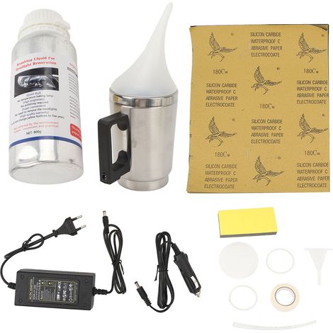 Kit de polissage et de réparation de phares de voiture, 100V à 240V, haute efficacité, fiable, kit de réparation universel pour phares de voiture. (1/5)