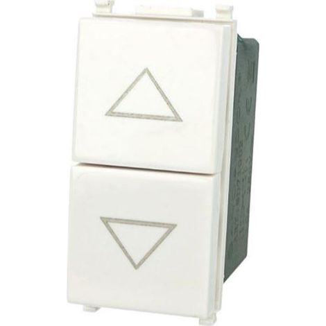 Pulsante Doppio Saliscendi 1P+1P Bianco Compatibile Vimar Plana SD71002 (1/3)