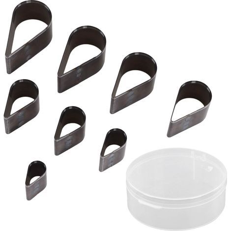 Marhynchus Ensemble de Matrices de Coupe en Cuir, 8 Pcs en Alliage en Alliage en Acier en Acier Outil de Poinçonnage pour les Outils d'artisanat de Bricolage, avec une efficacité de Coupe Rapide et.