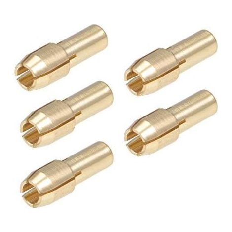 sourcing map Mèches de serrage de mandrin de forage en laiton 3.2mm pour outils rotatifs 5 pièces (1/5)