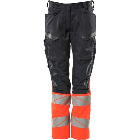 Mascot Hose mit Knietaschen 19678-236-10222 Gr. 76C48 schwarzblau/hi-vis rot (1/4)
