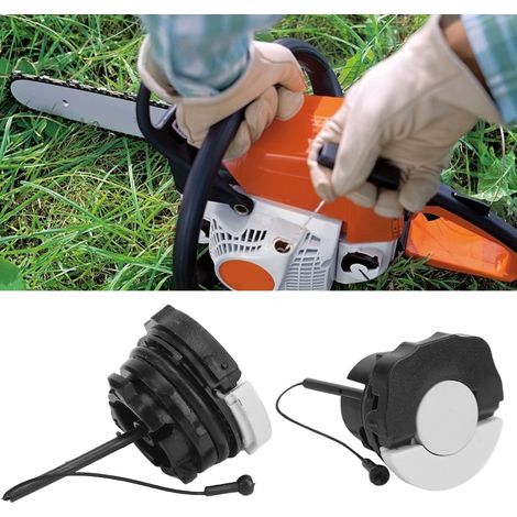 Jeu de 2 bouchons de réservoir pour tronçonneuse STIHL MS200 MS210 MS230 MS240 MS250 MS260 - Pièce de rechange