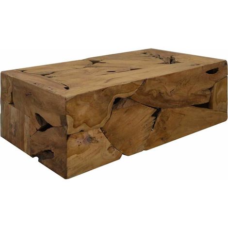 vidaXL Table basse 90x50x30 cm Teck véritable Marron (1/5)