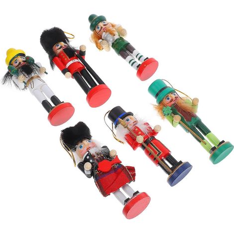 Ensemble de 24 casse-noisettes en bois à suspendre pour Noël (1/5)