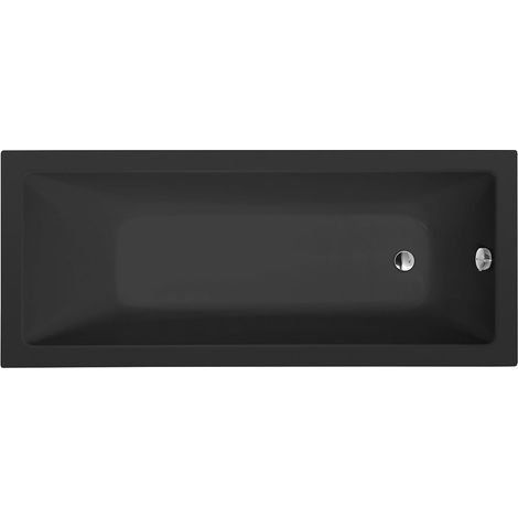 Baignoire rectangulaire NOEMI 170x70x39cm, noir mat