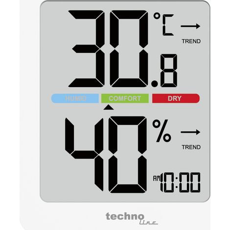 Techno Line  Thermo-/Hygrometer Weiß WS9456