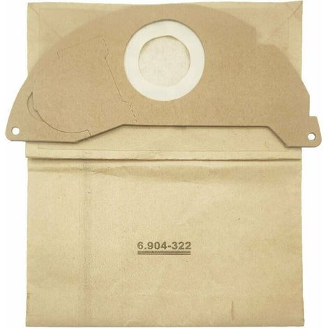 Staubsaugerbeutel für Kärcher WD2, Set mit 8 Papierfilterbeuteln Premium-Filterbeutel für Kärcher 6.904-322.0 WD 2.200 A2004 Staubsaugerbeutel, FLITI (1/4)
