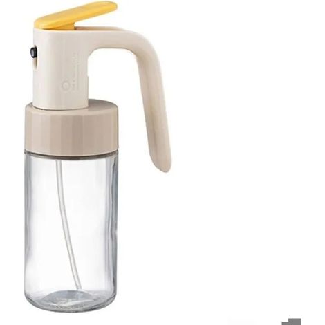 Flacon pulvérisateur d'huile en verre 2 en 1, adapté à la cuisine, peut contenir de l'huile d'olive et du vinaigre, 250 ml. (1/5)