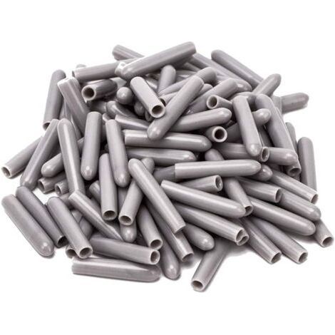 120 Pièces Capuchons Pour Lave-Vaisselle, Diamètre intérieur 3MM PVC Housse De Protection, Panier à Vaisselle，325mm (Gris) (1/5)
