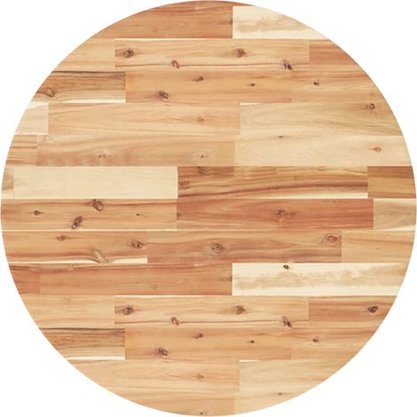 Tischplatte Rund Ø70x2 cm Massivholz Akazie vidaXL