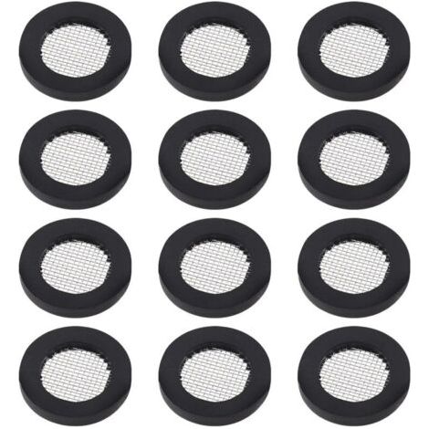 Pair Ahlsen 20 Pièces Joint Torique Joint Pomme de Douche Filet Filtre en Acier Inoxydable Joint Rondelle en Caoutchouc avec pour 1/2 Pouces Têtes de Douche