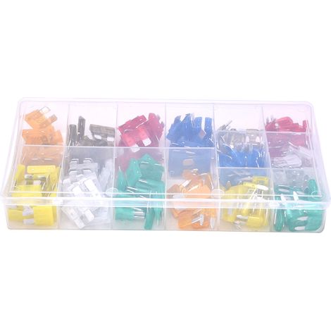 Satz mit 220 Standard-Flachsicherungen für Autos (5 bis 30 A). (1/5)
