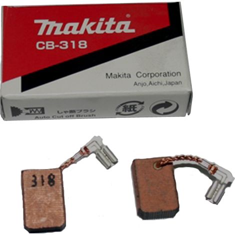 Escobillas de carbón Makita CB 318 5 cm 2 piezas duraderas