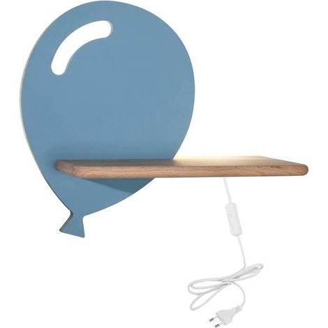 Applique Candellux Baloon 4W blu legno chiaro 4000K (1/2)
