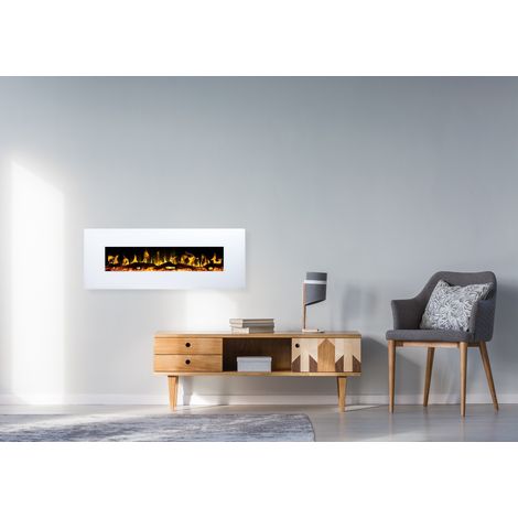 Poêle électrique ALBION 60, 152x55x12cm Blanc