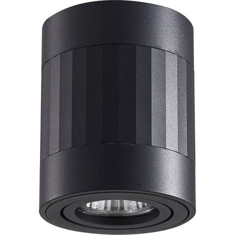 Faretto plafone nero GU10 orientabile RUBIN Polux 319852 (1/4)