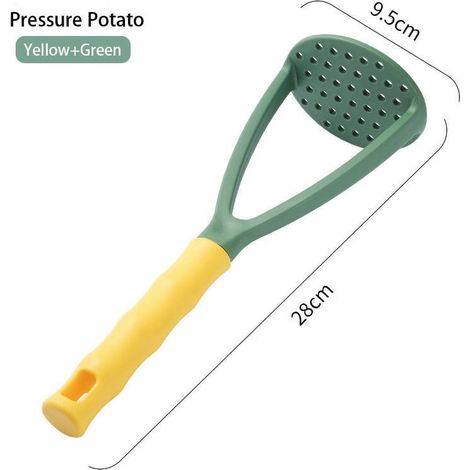 Presse-Purée - Tête En Plastique Résistant - Poignée Ergonomique - Pour Pommes De Terre Légumes Haricots - Usage Cuisine Familiale Et Professionnelle - 1 Pièce (1/5)