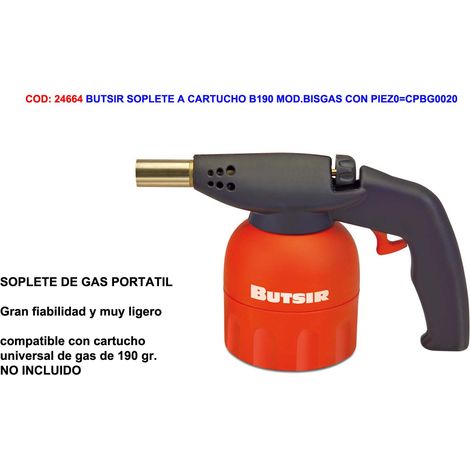 butsir soplete a cartucho b190 mod.bisgas con piezo cpbg0020