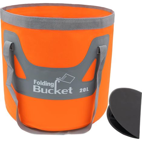 Seau pliable, pratique pour une utilisation en extérieur, boîte de pêche, seau pour laver une voiture, seau de pêche