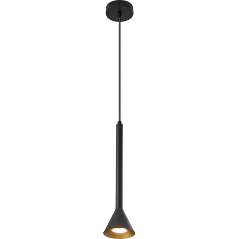 Suspension moderne noir, métal, GU10 IP20 (1/4)