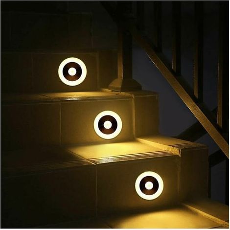 VURAHOME - Veilleuse LED, Lampe Détecteur de Mouvement Lumière Murale Sans Fil Rechargeable avec Ensemble Crochet et Aimant Intégré Lampe de Nuit pour Bain, Couloir,Chambre à Coucher,Garage,Cave (1/2)