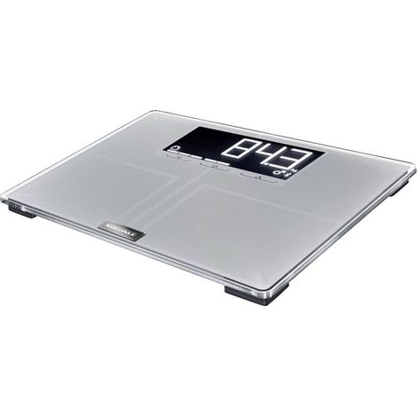 Bilancia Personale Digitale Soehnle Shape Sense Connect 200, Analisi Corporea, Capacit� 200 kg, Precisione 100 g, Argento, con Bluetooth, Design Rettangolare