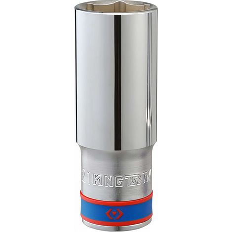 DOUILLE LONGUE KING TONY 1/2" 10 mm x 77 mm 6 ANGLES CHROME (1/2)