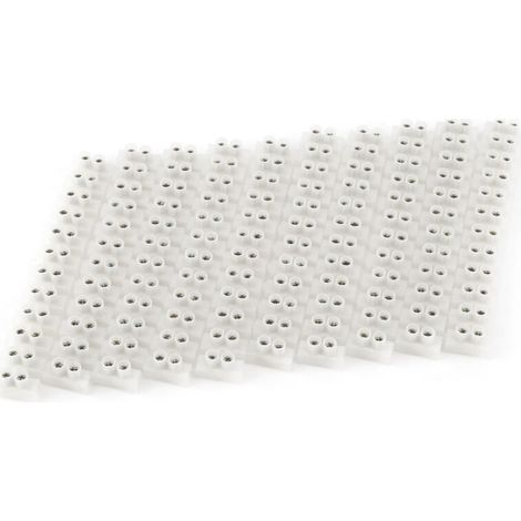 Lot de 10 borniers à vis double rangée 360 V 10 A, barrière électrique à 12 bornes