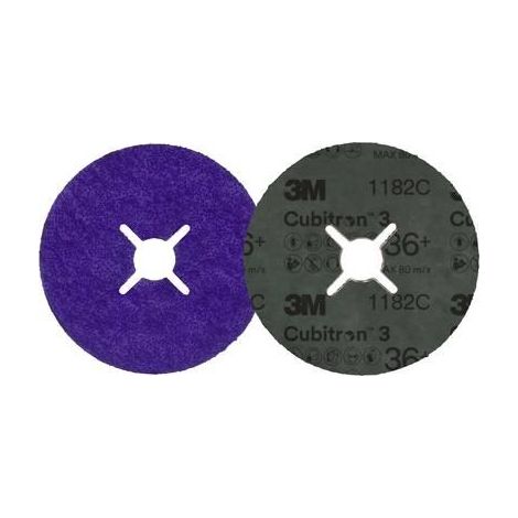 Disque fibre CUBITRON III D125 mm graine 36+ 3M 66464