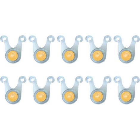 Lampe de sécurité LED jaune pour tente, idéale pour le camping et la pêche en extérieur. (1/4)