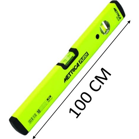 LIVELLA METRICA FLASH GIALLA 2 FIALE CM.100 -PROMO- (1/2)