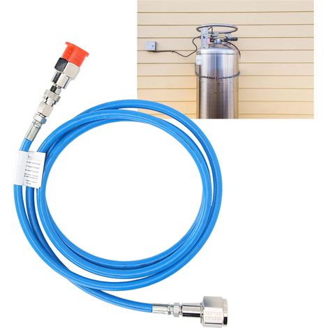 Kit de tuyau adaptateur haute pression externe pour cartouche de CO2 (CGA320) pour SodaStream, bleu, 2 m / 6,6 pi (1/5)