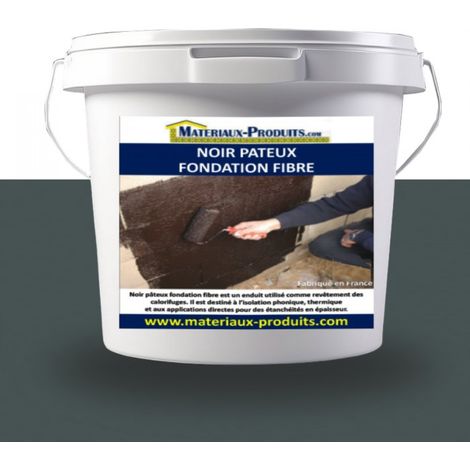 Noir pâteux fondation fibre - 17 Kg Ardoise - MATPRO (1/4)