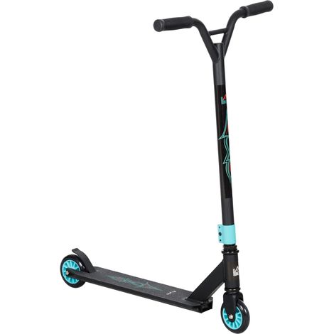 Pro Stunt-Scooter, Tretroller für Freestyle Tricks, Aluminium, Metall, Kunstleder, für Kinder und Erwachsene, Grün