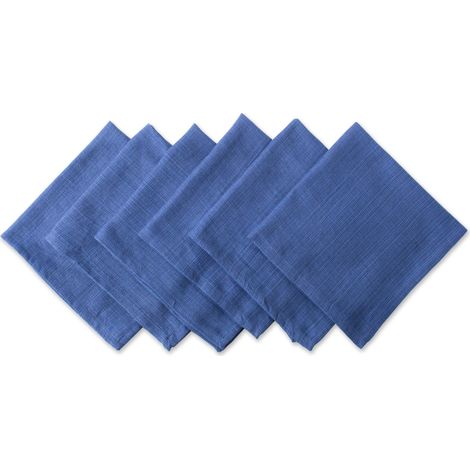 100% Coton, varié, Lavable en Machine Table Tops, Coton, Nautical Blue, 20 by 20-inch (1/3)