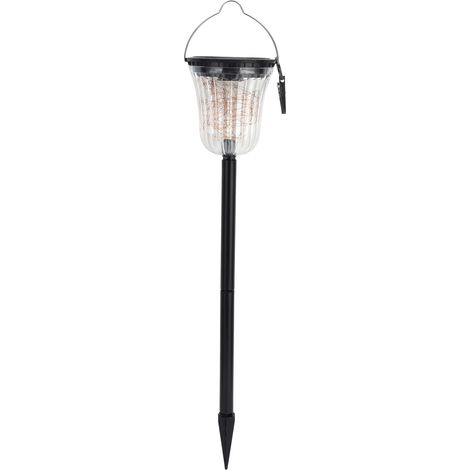 Lumière solaire de jardin LED 3 modes, lampe de pelouse extérieure, éclairage paysager chaud pour décoration terrasse et cour