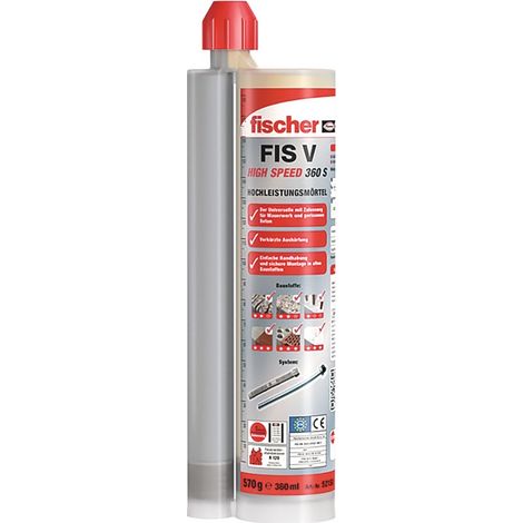 Mortier d'injection FIS V 1 cartouche 360 ml 2 x FIS Easy Mixer HS 360 S FISCHE (1/2)