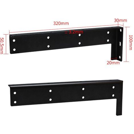 VURAHOME - Support d'armoire suspendu à code de suspension robuste, support de support invisible pour salle de bain support de meuble TV suspendu, (code de suspension robuste de type A 320 mm) (1/5)