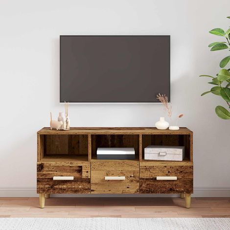 TV-Schränk Altholz 102 x 36 x 50 cm Holzwerkstoff
