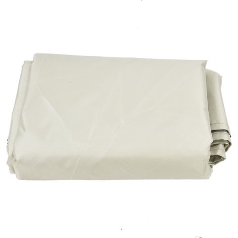 Couverture imperméable beige pour piscine de jardin ou terrasse extérieure (1/5)