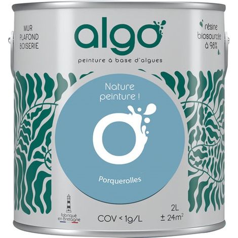 Pintura ecológica de 2 L Azul Porquerolles - Algo