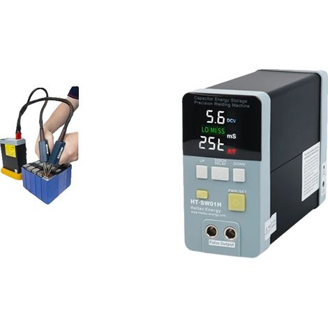Machine de soudage par points, courant de pointe de 3500A, délai de précharge réglable, HT-SW01H (1/2)