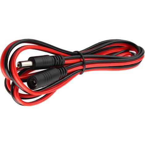 Câble d'alimentation DC5521 mâle vers femelle, rallonge portable étanche de 150 cm (59,06 pouces), max. 5 A, 60 W, pour écran LCD et ordinateur portable (1/5)