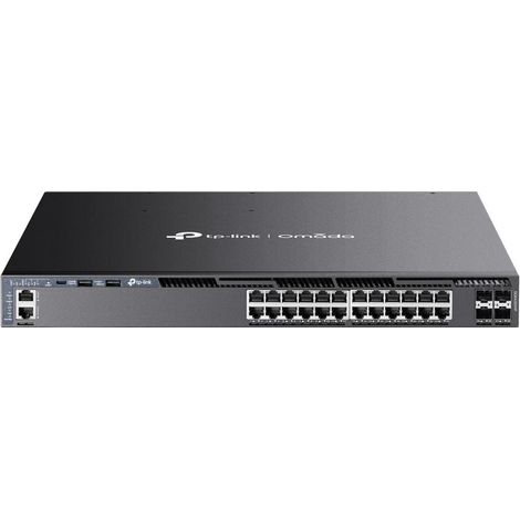 Tp-link omada sg6428xhp switch di rete gestito l3 gigabit ethernet (10/100/1000) supporto power over ethernet (poe) 1u nero (1/4)