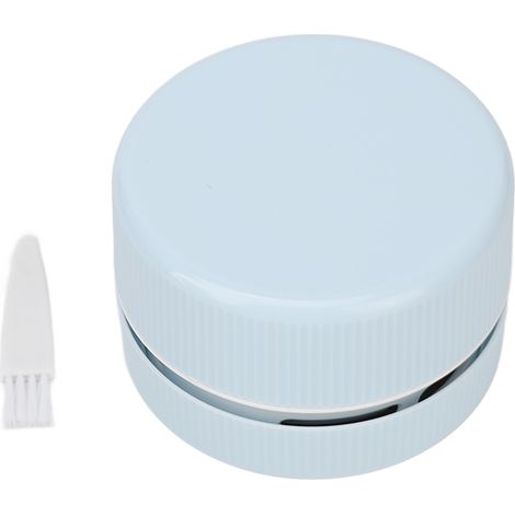 Mini aspirateur de bureau bleu à forte aspiration, portable et facile à nettoyer, pour maison, bureau, canapé et clavier (1/5)