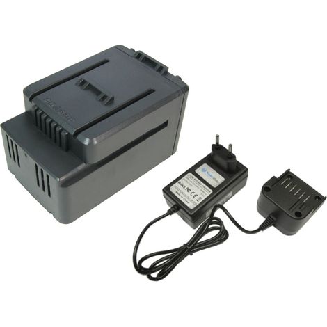 Trade-Shop 2in1 Set: Li-Ion Akku 40V / 2500mAh + Ladegerät inkl. Netzteil für Worx WG569E.9 WG776E.9 ersetzt WA3536 WA3734 / Gartengeräte (1/4)