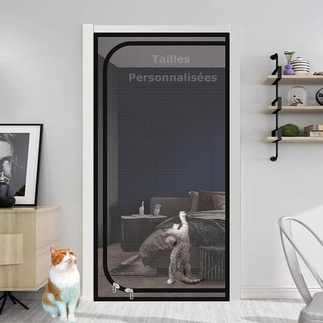 Personnalisées Moustiquaire de Porte pour Chat Filet Protection (1/5)