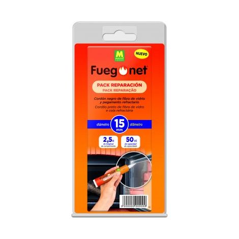 Pack de Reparación FUEGONET con Cordón Aislante y Pegamento.